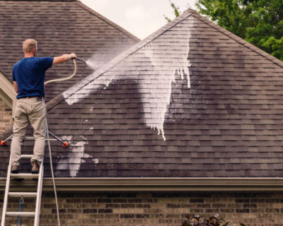 soft wash cleaning roof ashburn